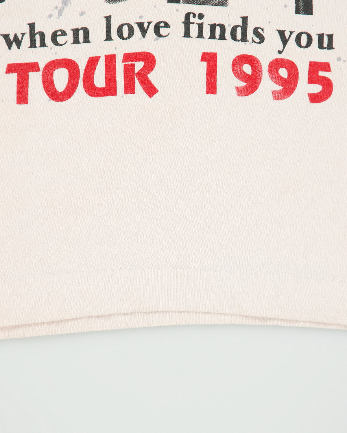Vintage 1995 Vince Gill When Love Finds You World Tour Heavyweight Made In USA Single Stitch Crewneck T-Shirt - XL