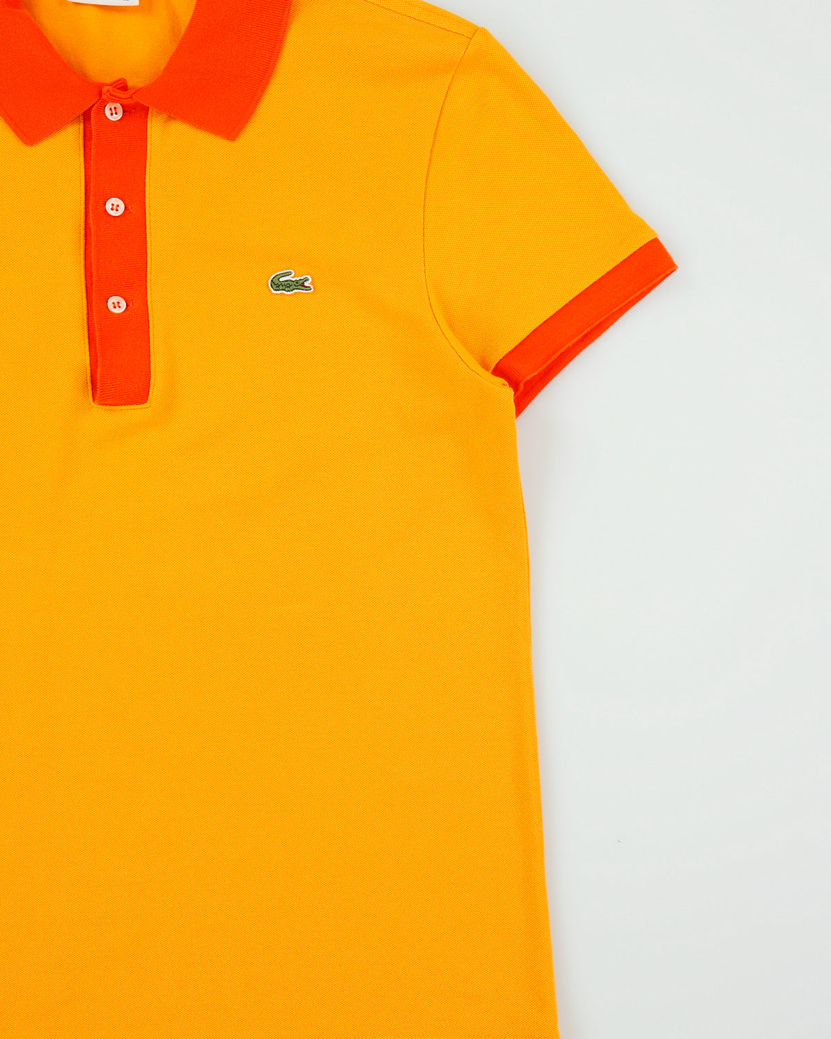Vintage Y2K 00s Lacoste Two-Tone Classic Pique Short Sleeve Polo Shirt - M