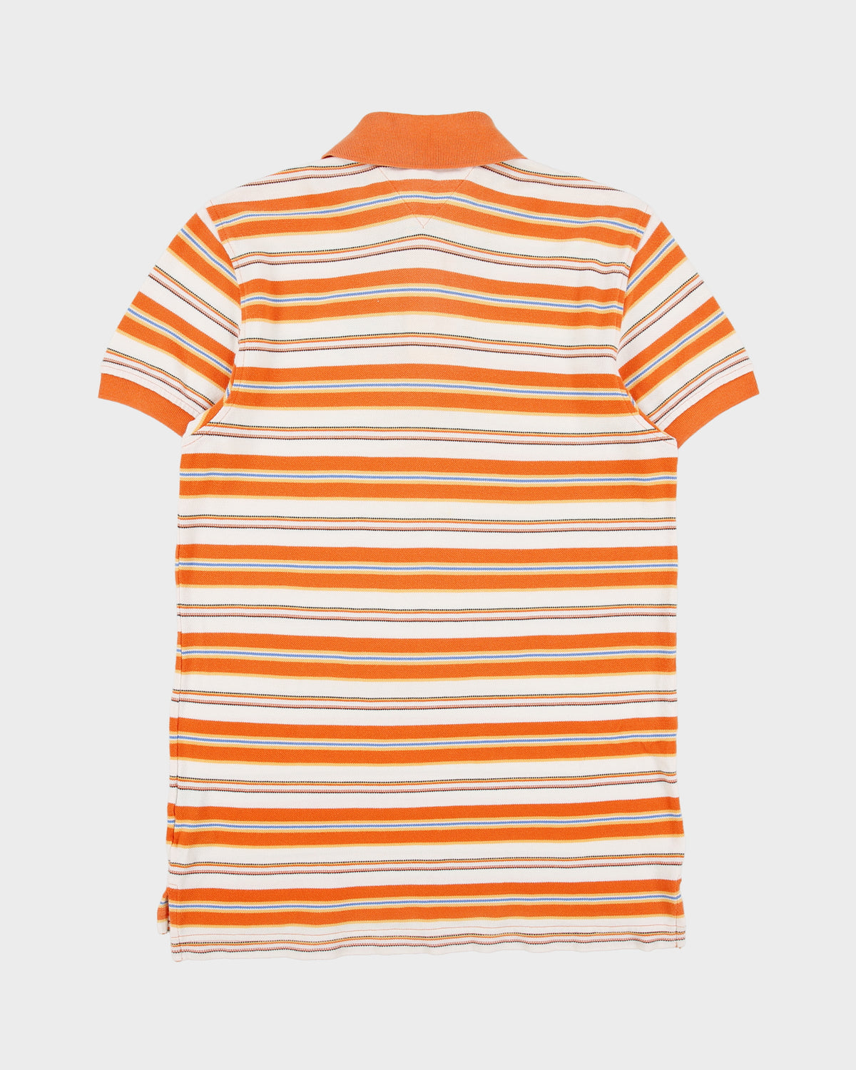 Vintage Y2K 00s Tommy Hilfiger Classic Striped Short Sleeve Polo Shirt - M