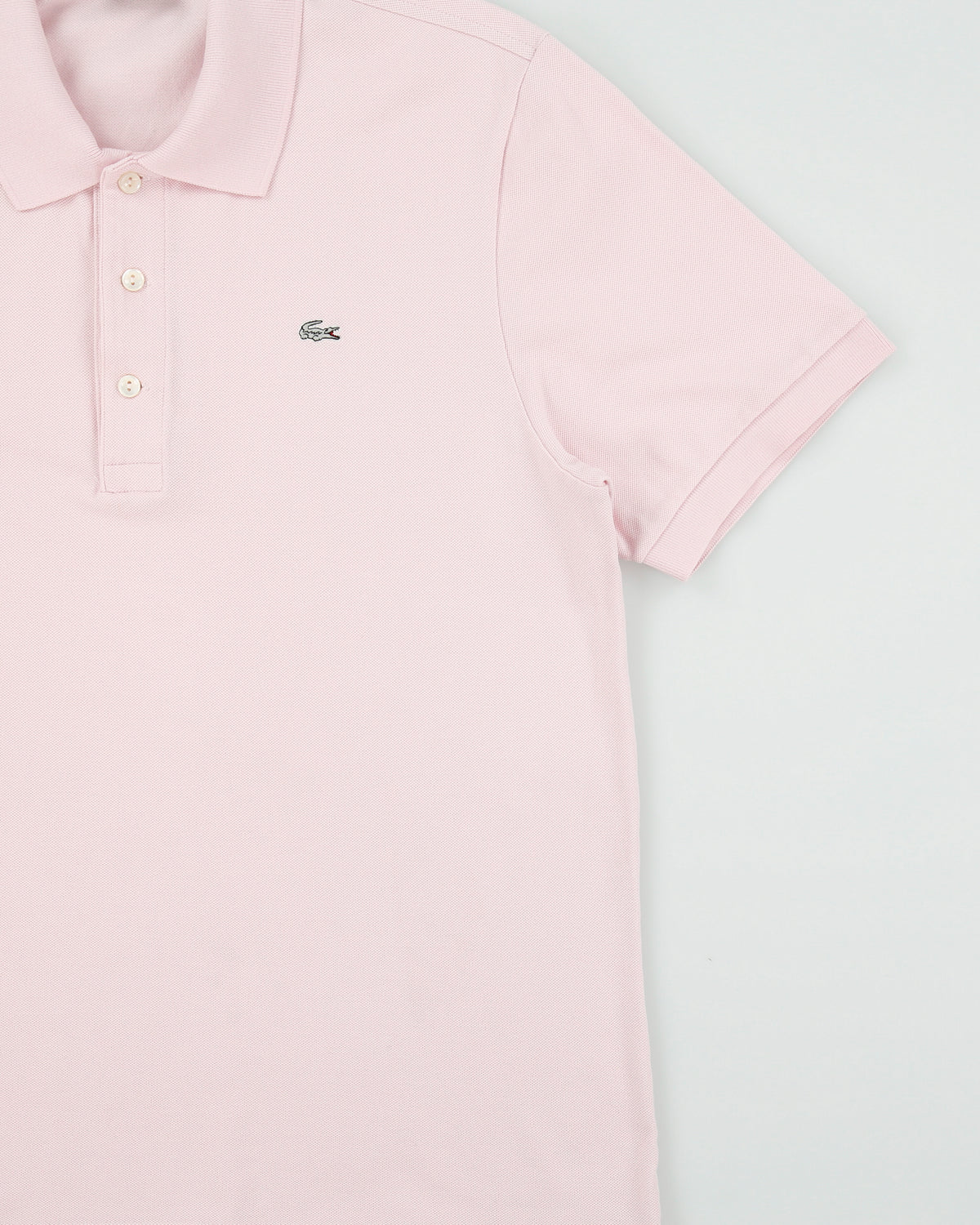 Vintage Y2K 00s Lacoste Baby Pink Limited Edition Silver Croc Short Sleeve Polo Shirt - XL