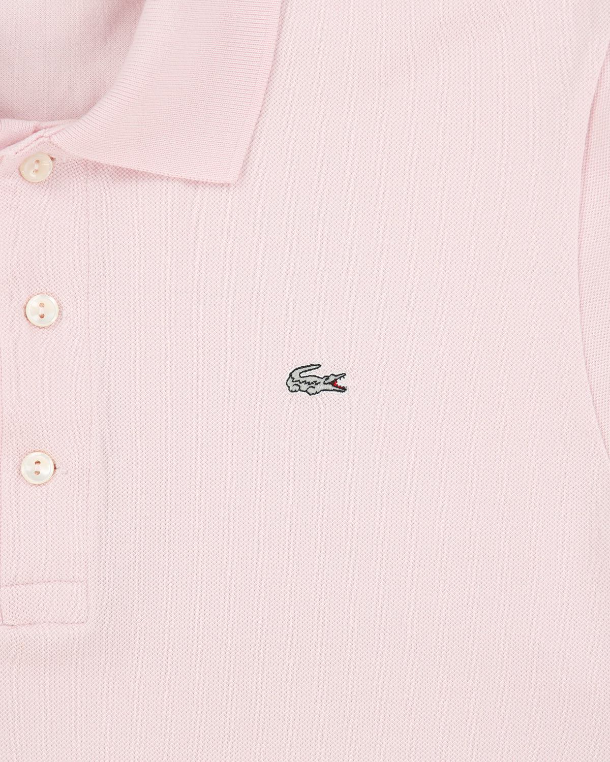 Vintage Y2K 00s Lacoste Baby Pink Limited Edition Silver Croc Short Sleeve Polo Shirt - XL