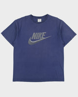 Vintage Y2K 00s Nike Heavyweight Graphite Logo Made In Canada Crewneck T-Shirt - L