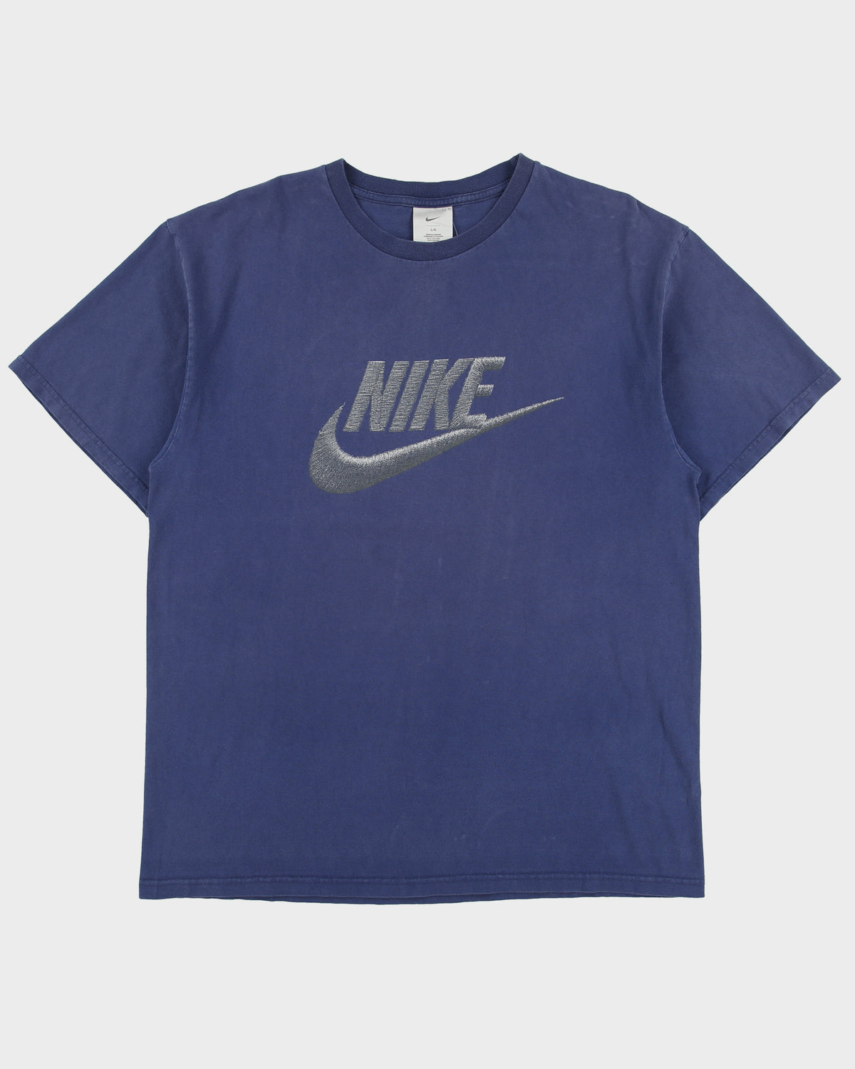 Vintage Y2K 00s Nike Heavyweight Graphite Logo Made In Canada Crewneck T-Shirt - L