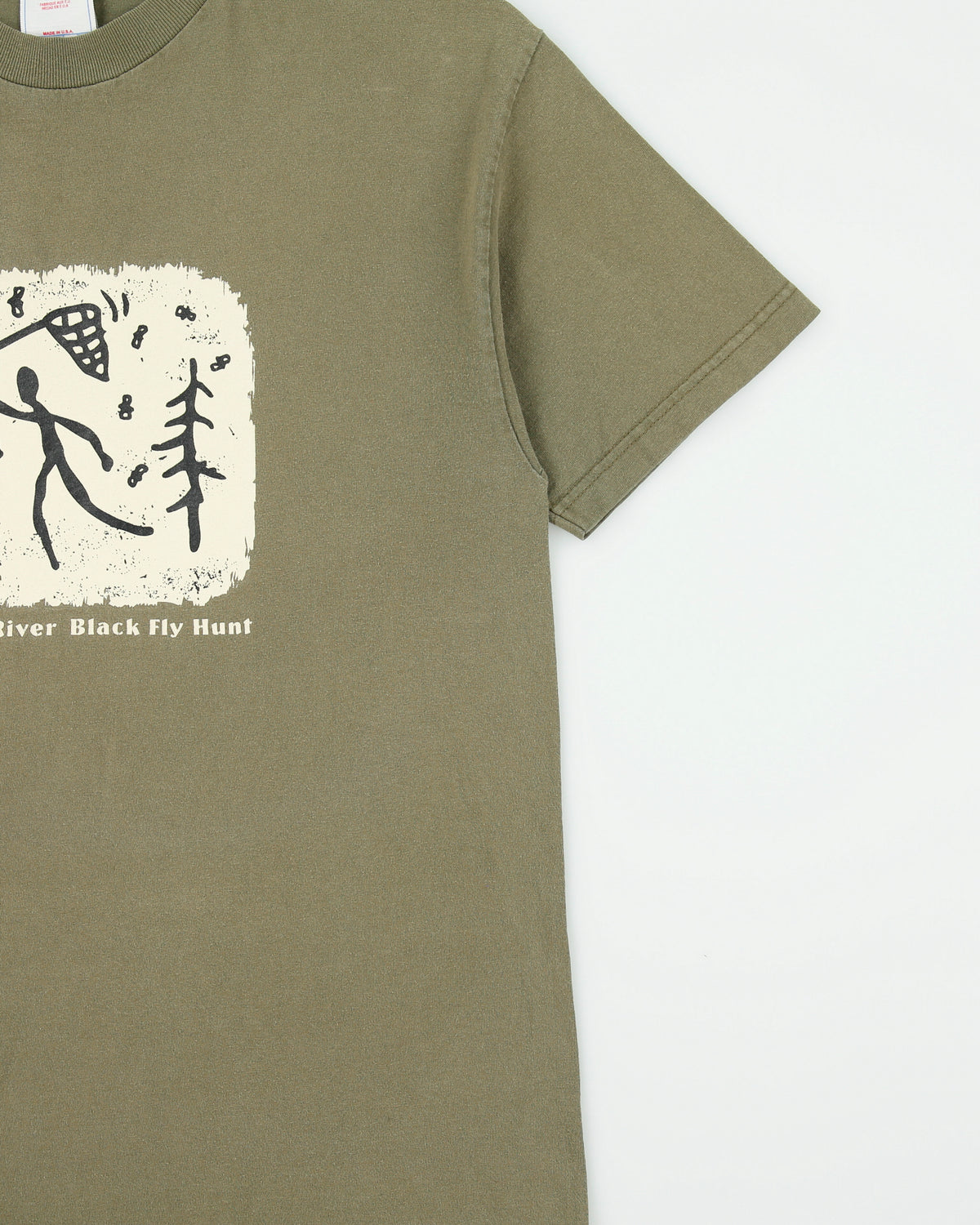 Vintage 1990s South River Khaki Heavyweight Made In USA Crewneck T-Shirt - L