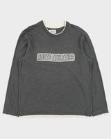 Vintage Y2K 00s Roots 73 Athletics Heavyweight Layered Long Sleeve Crewneck T-Shirt - M