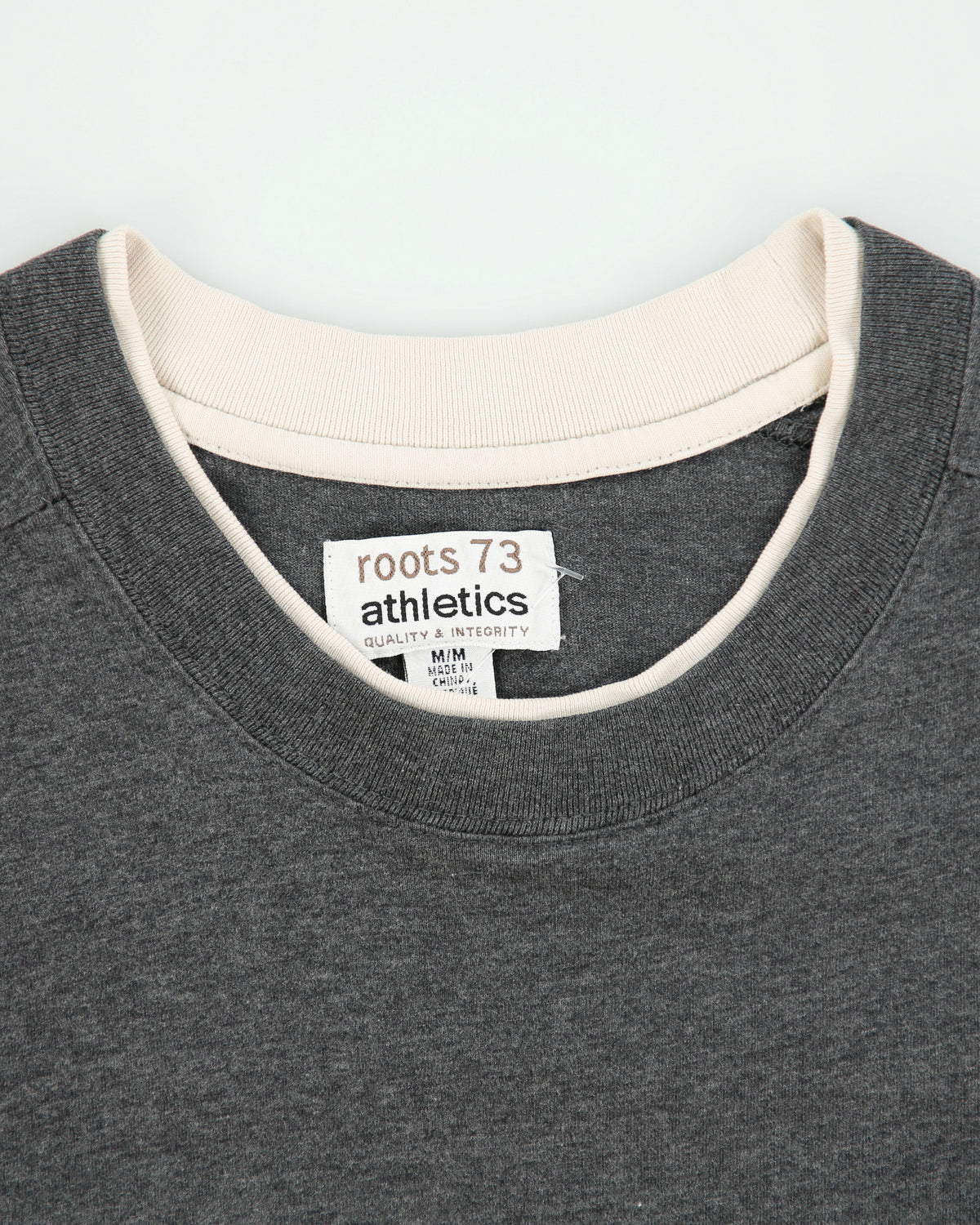 Vintage Y2K 00s Roots 73 Athletics Heavyweight Layered Long Sleeve Crewneck T-Shirt - M