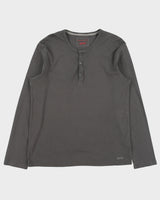 Vintage Y2K 00s Esprit Heavyweight Long Sleeve Crewneck Henley T-Shirt - XXL