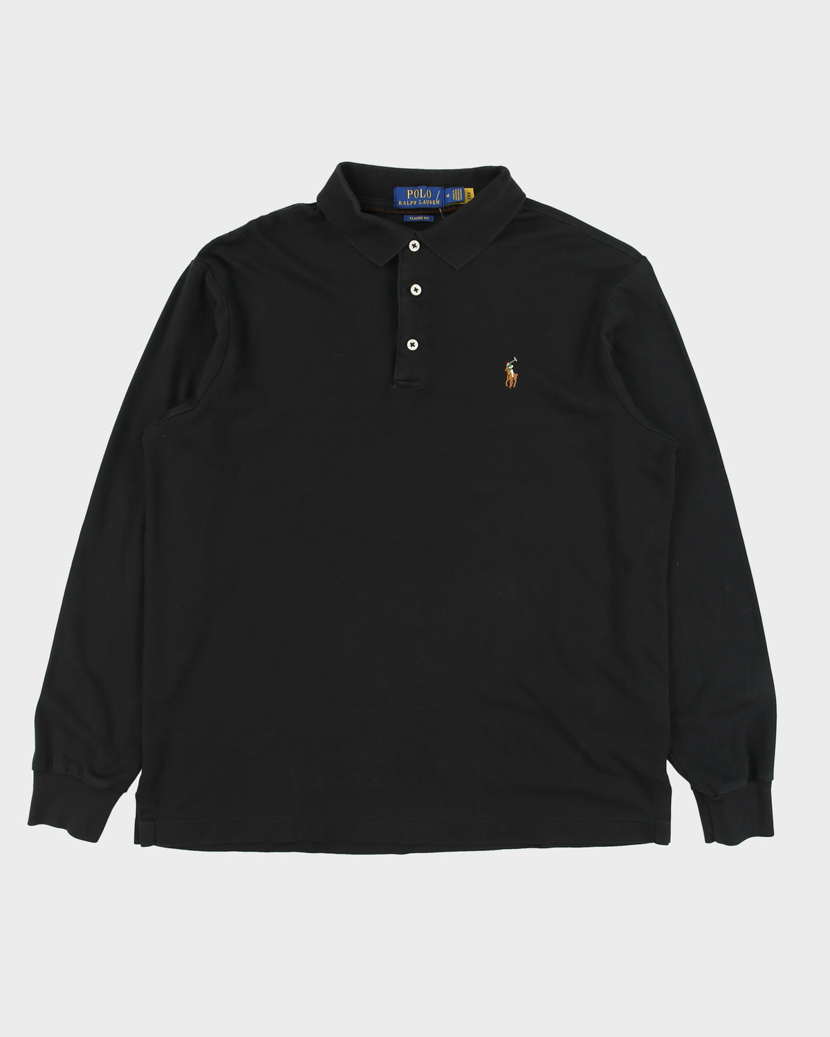 Vintage Polo Ralph Lauren Classic Fit Long Sleeve Polo Shirt - M