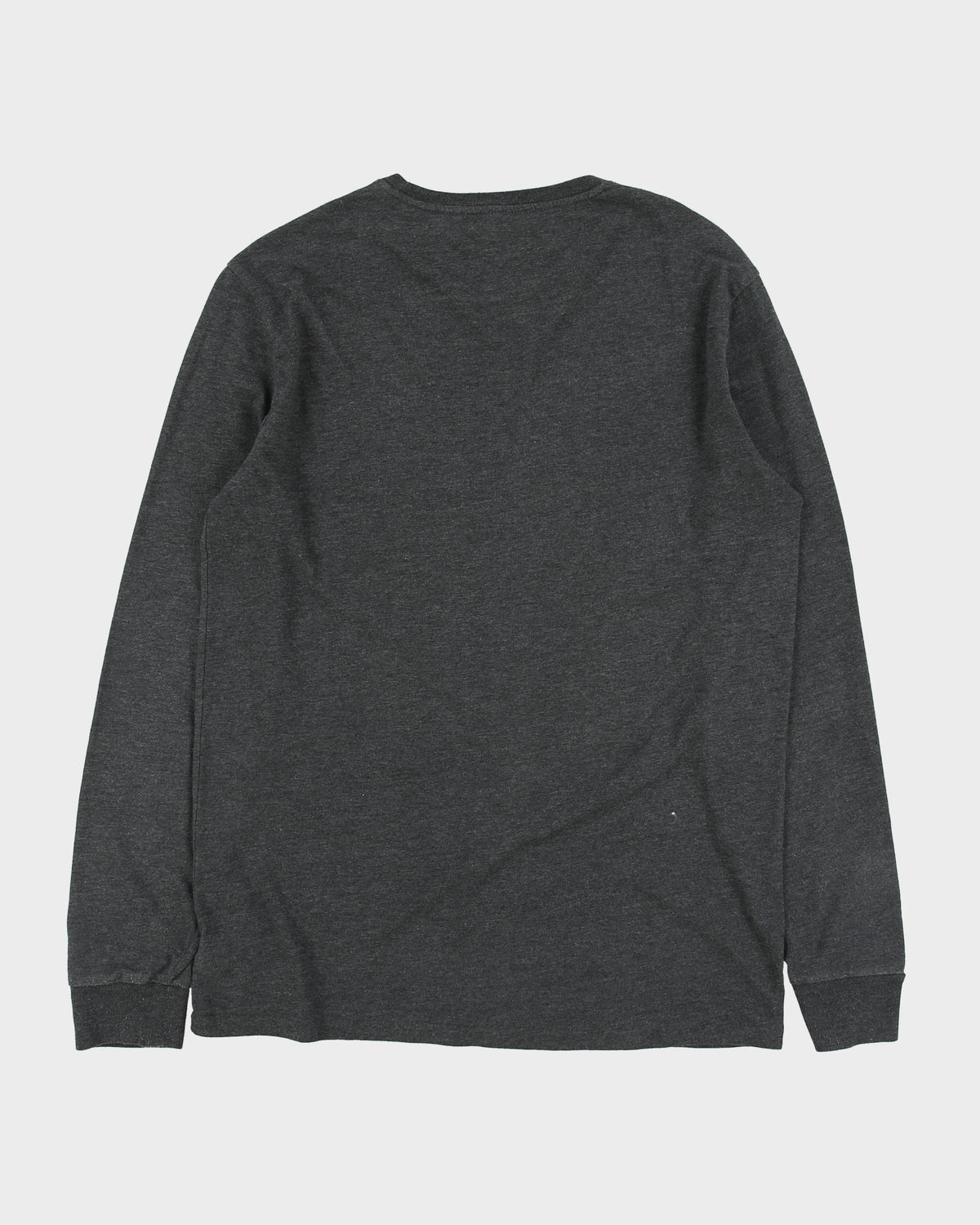 Vintage Polo Bear Ralph Lauren Marl Grey Winter Bear Single Stitch Long Sleeve Crewneck T-Shirt - M