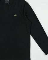 Vintage Lacoste Pima Cotton Classic Pique Regular Fit Long Sleeve Crewneck T-Shirt - XL