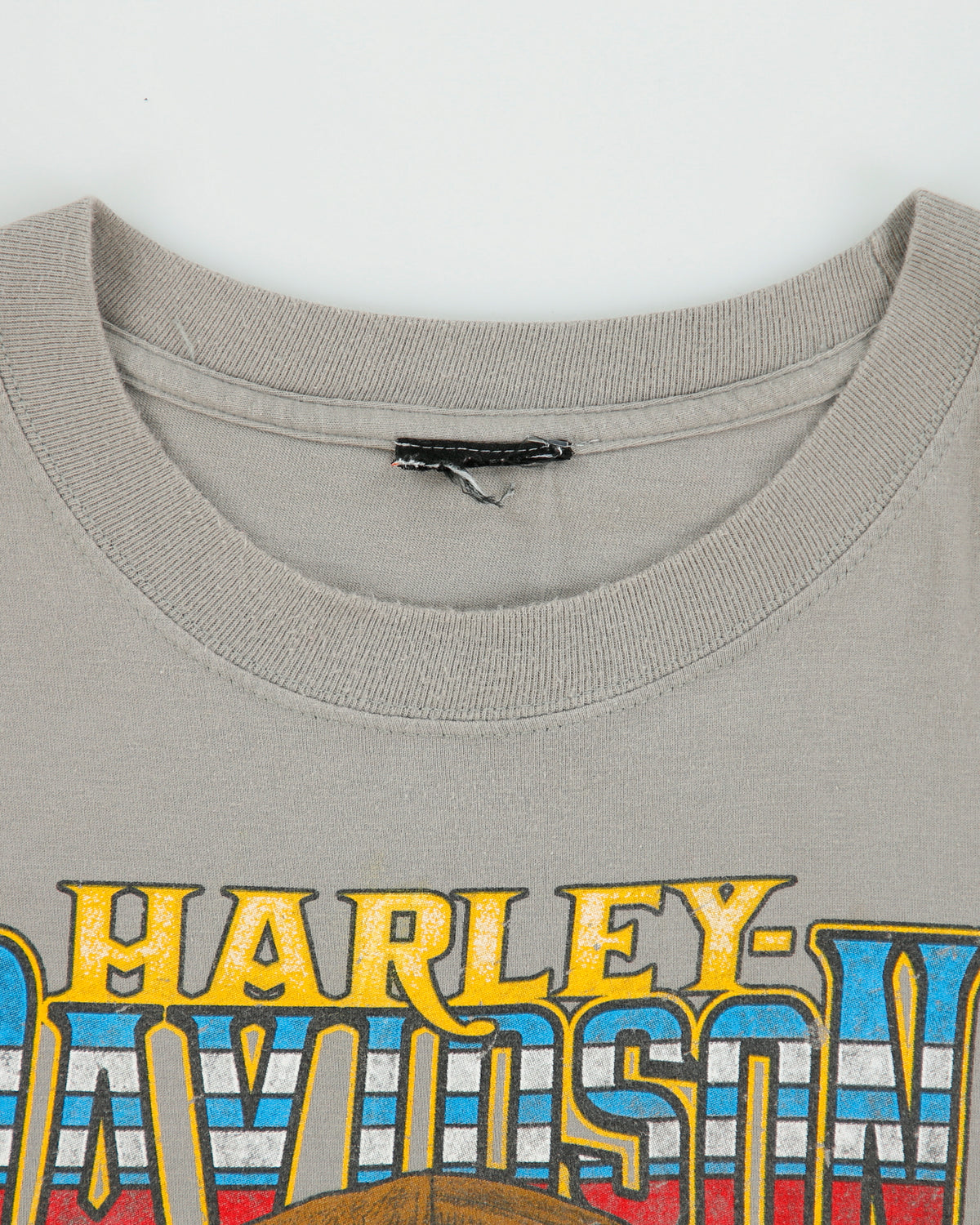 Vintage Harley Davidson Barnes Langley British Columbia Khaki Legendary Heavyweight Long Sleeve Crewneck T-Shirt - XXL