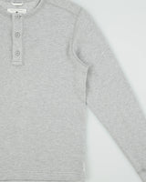 Reigning Champ Marl Grey Midweight Long Sleeve Crewneck Waffle T-Shirt - M