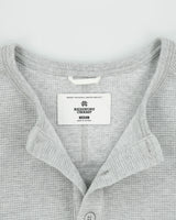 Reigning Champ Marl Grey Midweight Long Sleeve Crewneck Waffle T-Shirt - M