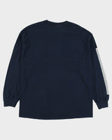 Vintage Y2K 00s Nike Hockey Heavyweight Centre Swoosh Silver Tag Made In Canada Long Sleeve Crewneck T-Shirt - XL