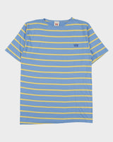 DS Vintage 1990' Levi's Red Batwing Made In Italy Striped Single Stitch Crewneck T-Shirt - XL