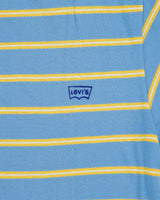 DS Vintage 1990' Levi's Red Batwing Made In Italy Striped Single Stitch Crewneck T-Shirt - XL