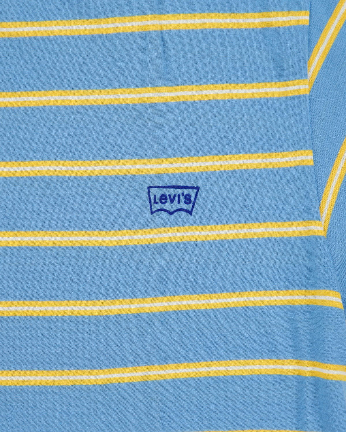 DS Vintage 1990' Levi's Red Batwing Made In Italy Striped Single Stitch Crewneck T-Shirt - XL