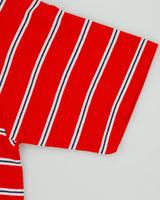 DS Vintage 1990' Levi's Red Batwing Made In Italy Striped Single Stitch Crewneck T-Shirt - L