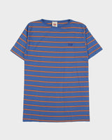 DS Vintage 1990' Levi's Red Batwing Made In Italy Striped Single Stitch Crewneck T-Shirt - L