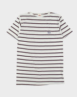 DS Vintage 1990' Levi's Red Batwing Made In Italy Striped Single Stitch Crewneck T-Shirt - L