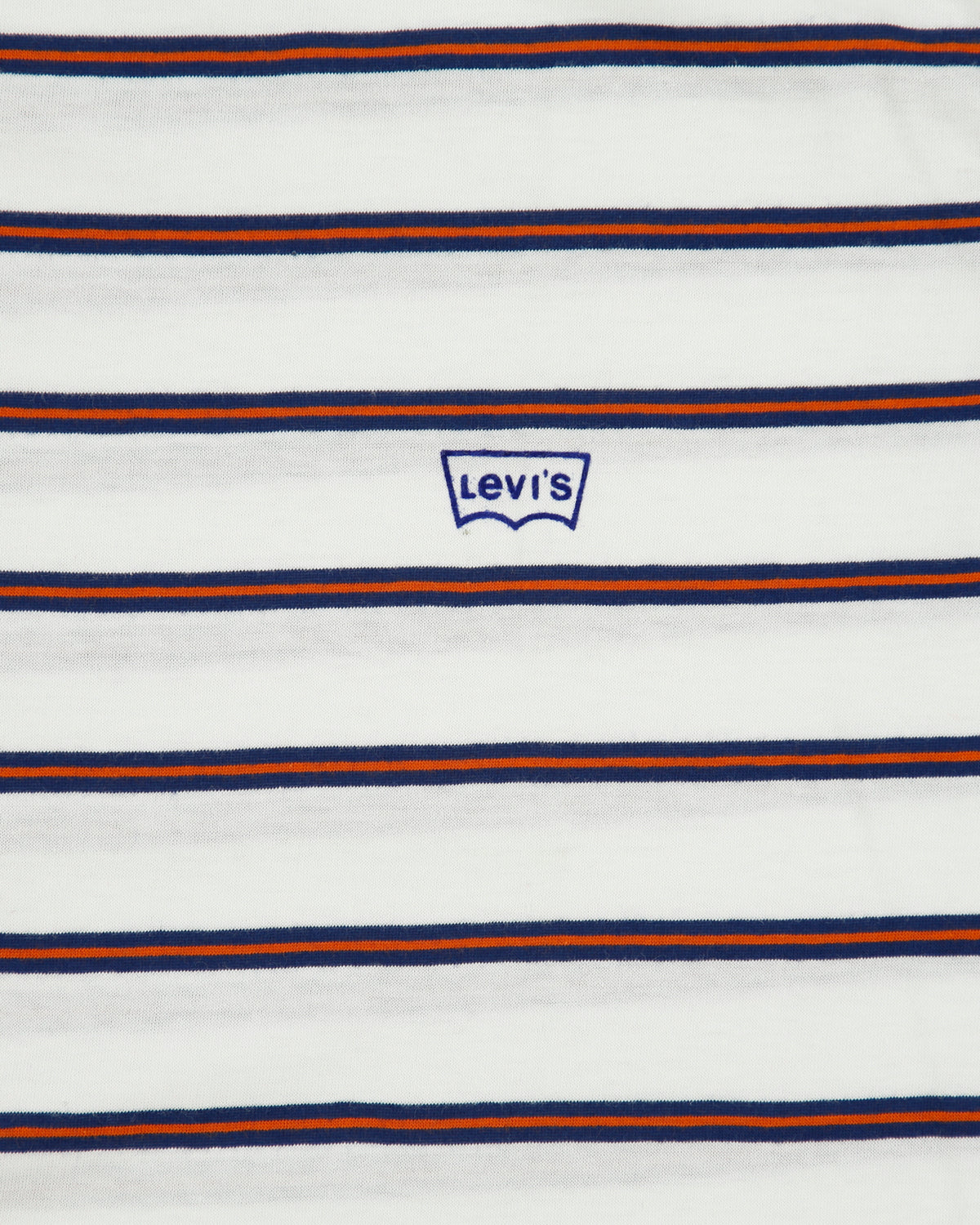 DS Vintage 1990' Levi's Red Batwing Made In Italy Striped Single Stitch Crewneck T-Shirt - L