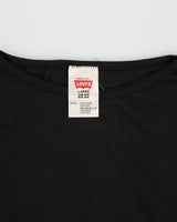 DS Vintage 1990' Levi's Red Batwing Made In Italy Striped Single Stitch Crewneck T-Shirt - L