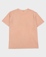 Vintage Stussy Salmon Stock Logo Heavyweight Crewneck T-Shirt - L