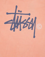 Vintage Stussy Salmon Stock Logo Heavyweight Crewneck T-Shirt - L