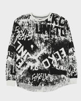 Vintage Y2K 00s Ecko UNLTD AOP Crewneck Long Sleeve Waffle T-Shirt - XL