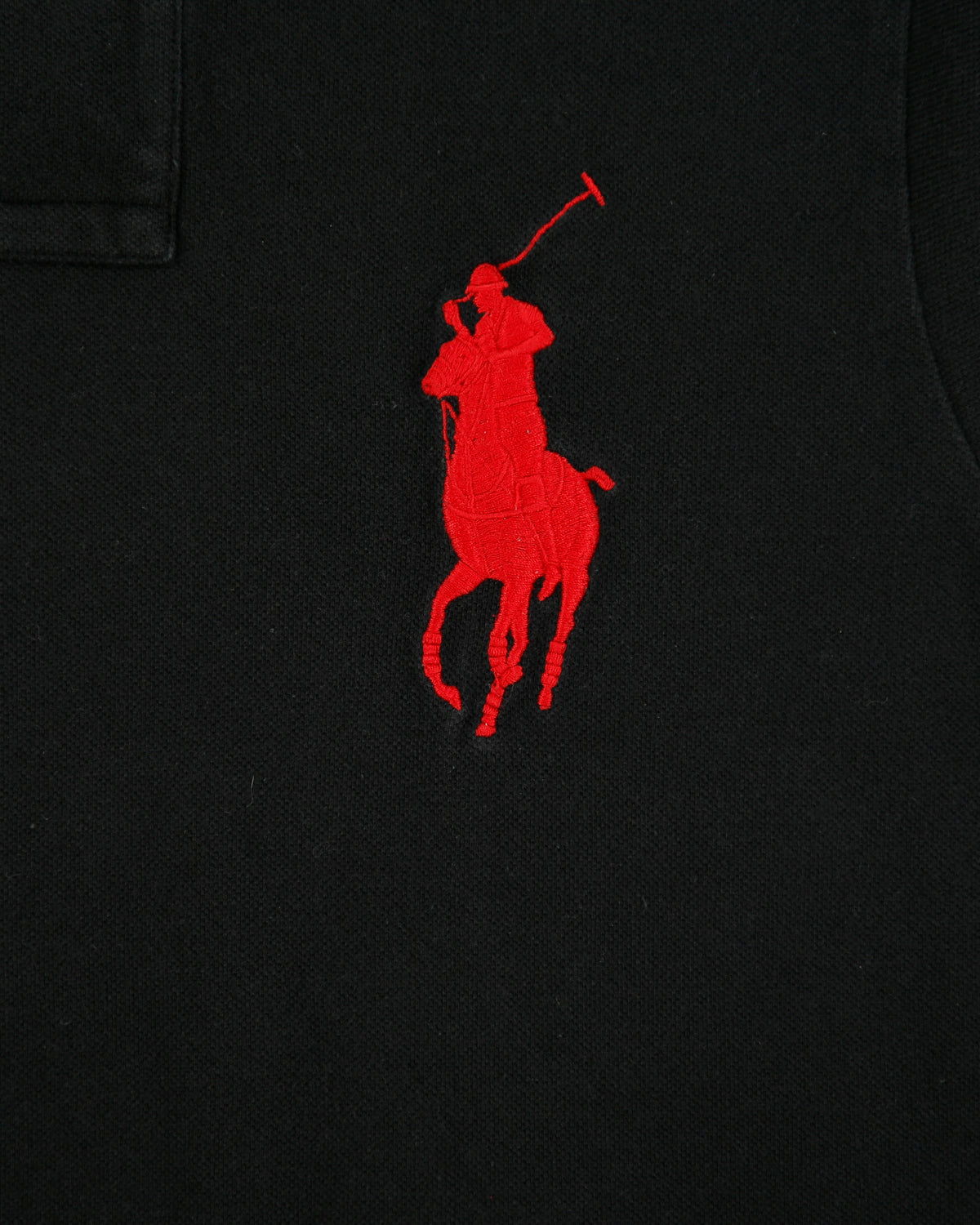 Vintage Y2K 00s Polo Ralph Lauren Big Pony Custom Fit Long Sleeve Polo Shirt - M
