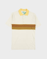 DSWT Vintage 1980s Benetton Striped Made In Italy Single Stitch Short Sleeve Polo Shirt - XS