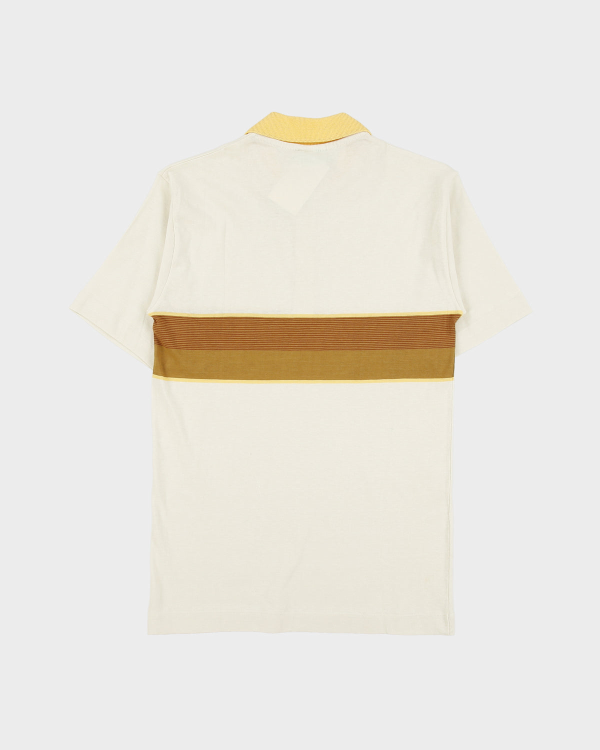 DSWT Vintage 1980s Benetton Striped Made In Italy Single Stitch Short Sleeve Polo Shirt - XS