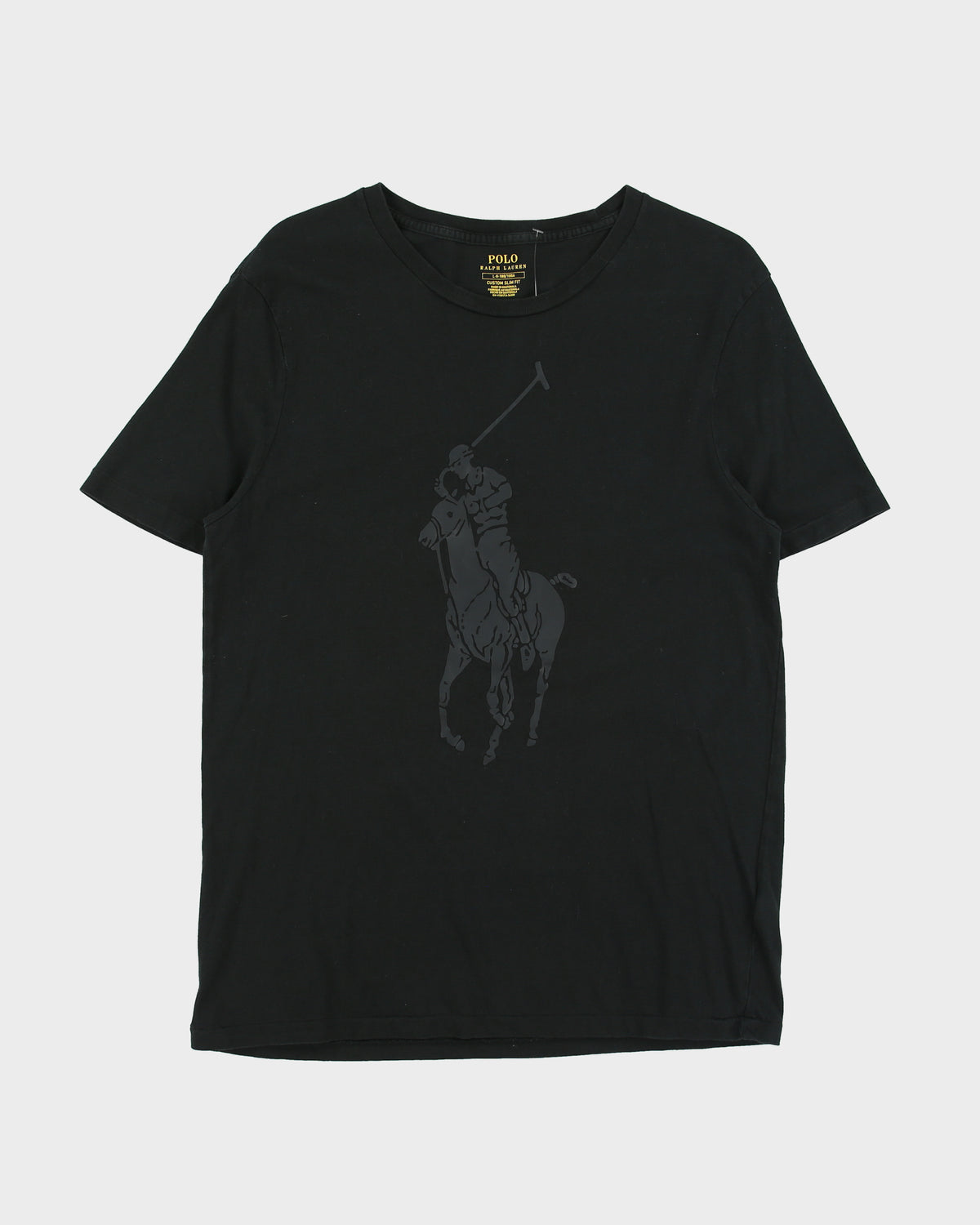 Vintage Polo Ralph Lauren Big Pony Single Stitch Custom Slim Fit Crewneck T-shirt - L