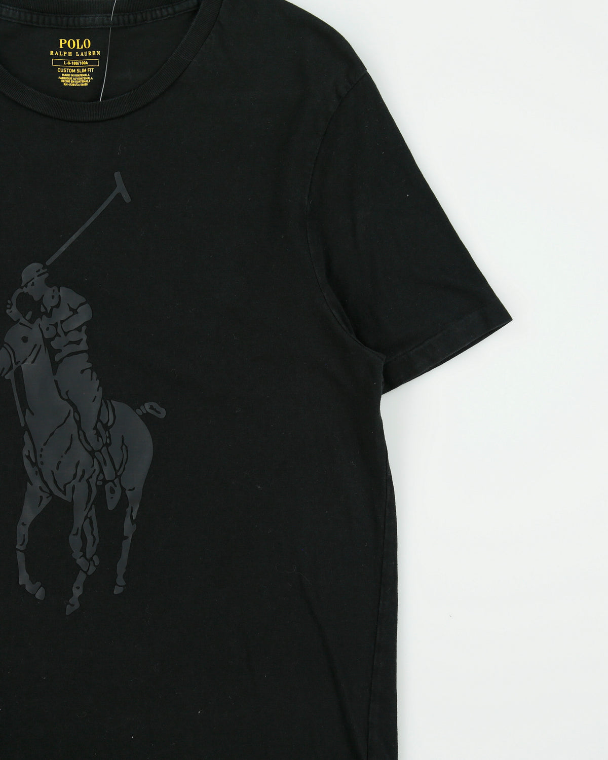 Vintage Polo Ralph Lauren Big Pony Single Stitch Custom Slim Fit Crewneck T-shirt - L