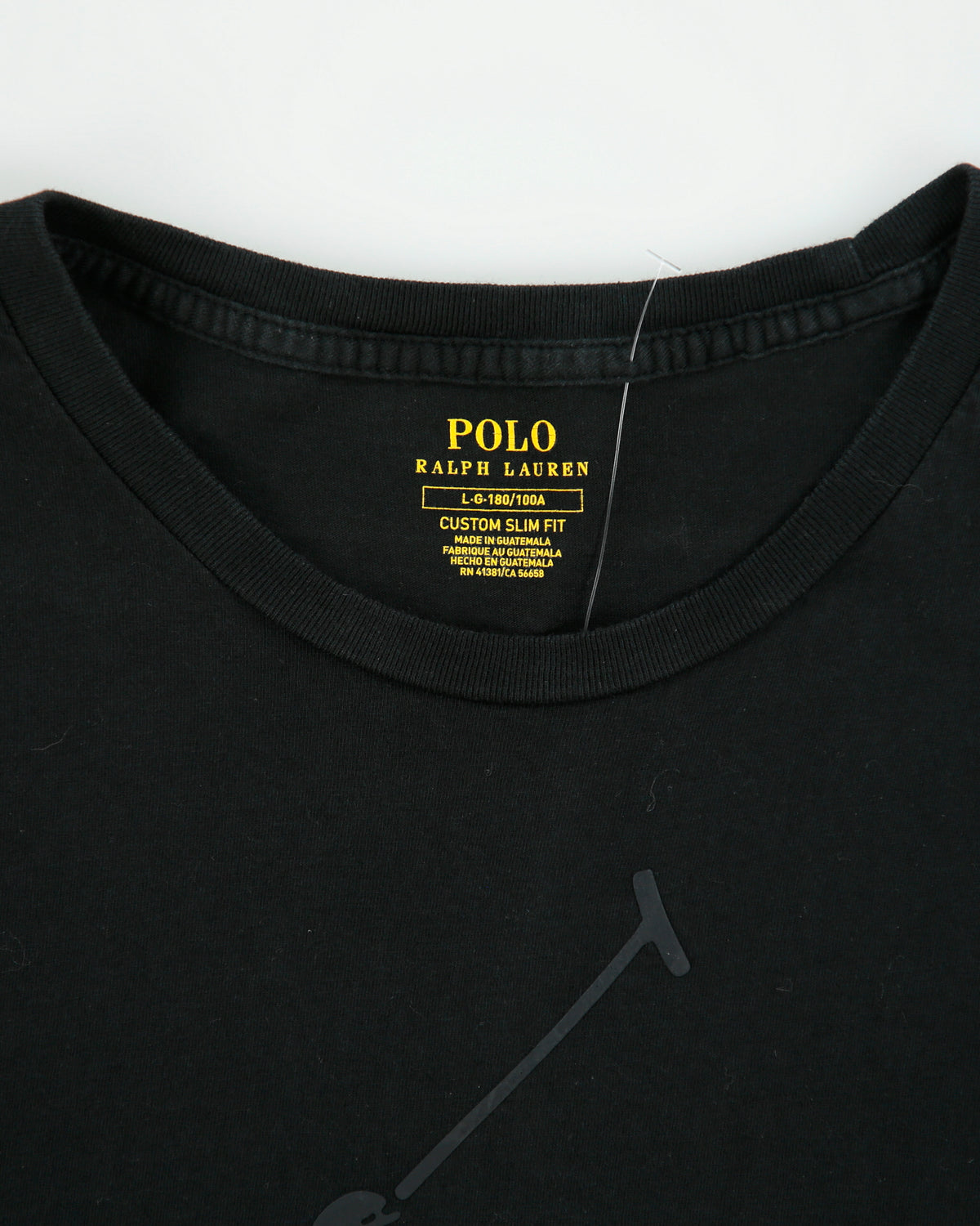 Vintage Polo Ralph Lauren Big Pony Single Stitch Custom Slim Fit Crewneck T-shirt - L