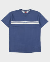 Vintage 2000' Y2K Tommy Hilfiger Rib Embroidered Heavyweight Crewneck T-shirt - M