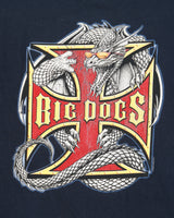 Vintage '07 Y2K Big Dogs Heavyweight Dragon Crewneck T-Shirt - L
