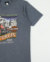 Harley Davidson Deadwood South Dakota 85th Sturgis Rally Anniversary Crewneck T-Shirt - L