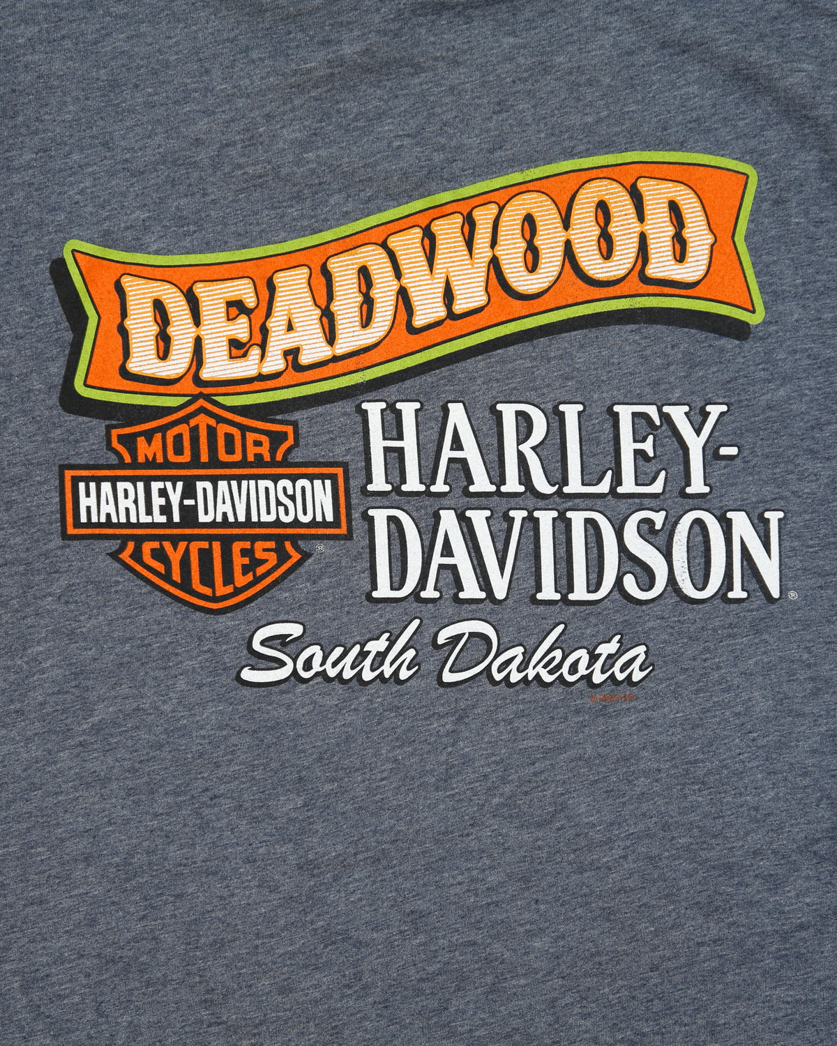 Harley Davidson Deadwood South Dakota 85th Sturgis Rally Anniversary Crewneck T-Shirt - L