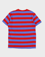 October's Very Own OVO Heavyweight Striped Made In Canada Crewneck T-Shirt - L