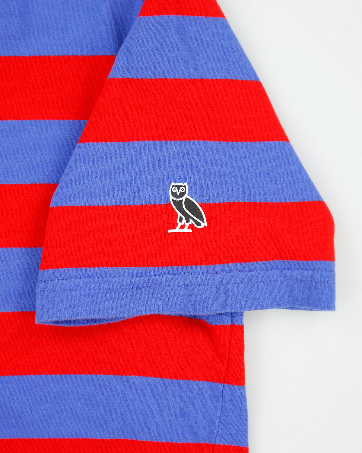 October's Very Own OVO Heavyweight Striped Made In Canada Crewneck T-Shirt - L