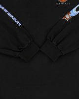Vintage Harley Davidson Honolulu Hawaii Heavyweight Flames Long Sleeve Crewneck T-Shirt - M