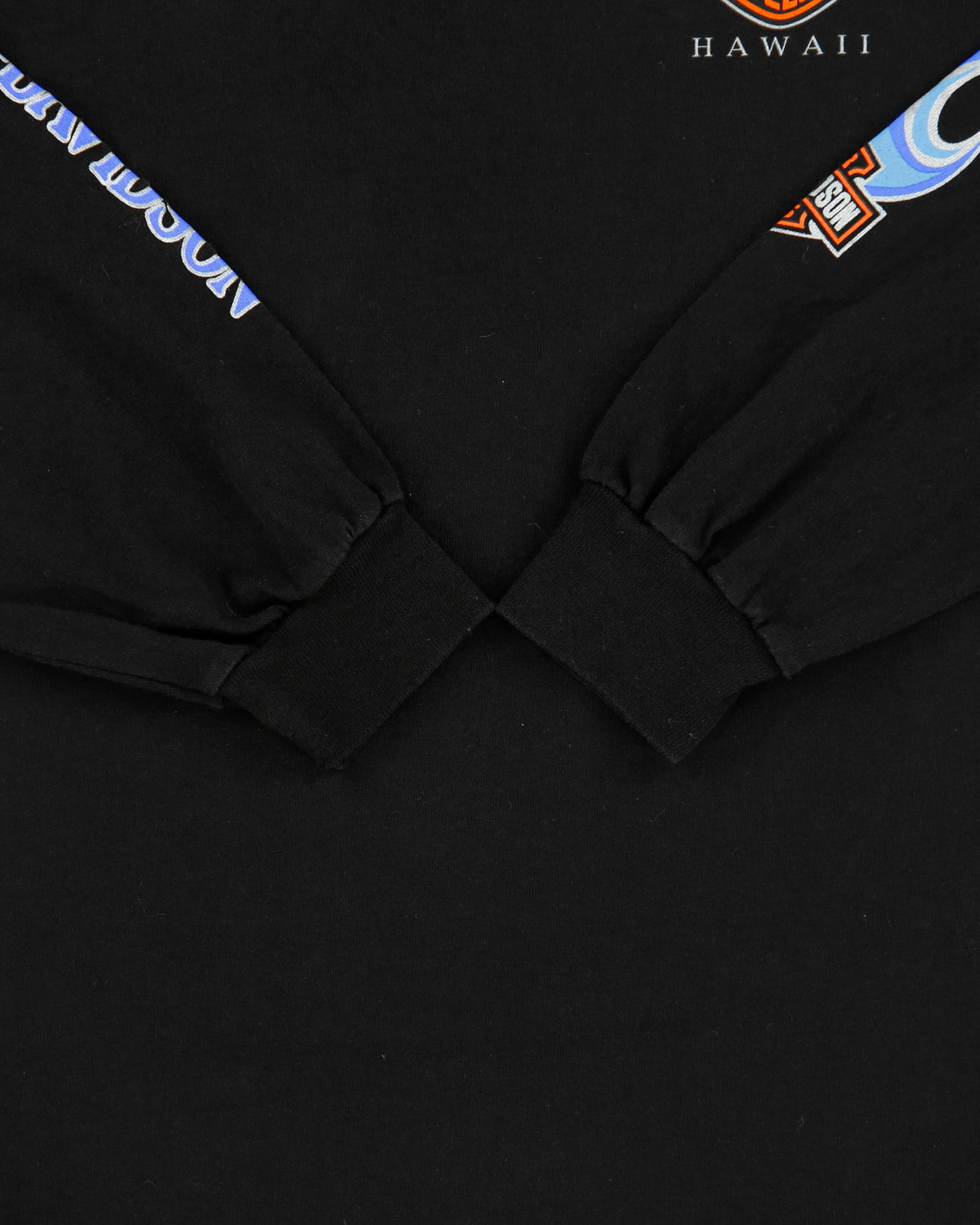 Vintage Harley Davidson Honolulu Hawaii Heavyweight Flames Long Sleeve Crewneck T-Shirt - M