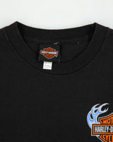 Vintage Harley Davidson Honolulu Hawaii Heavyweight Flames Long Sleeve Crewneck T-Shirt - M