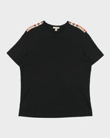 Vintage Burberry Brit Nova Check Pima Cotton Single Stitch Crewneck T-Shirt - XL