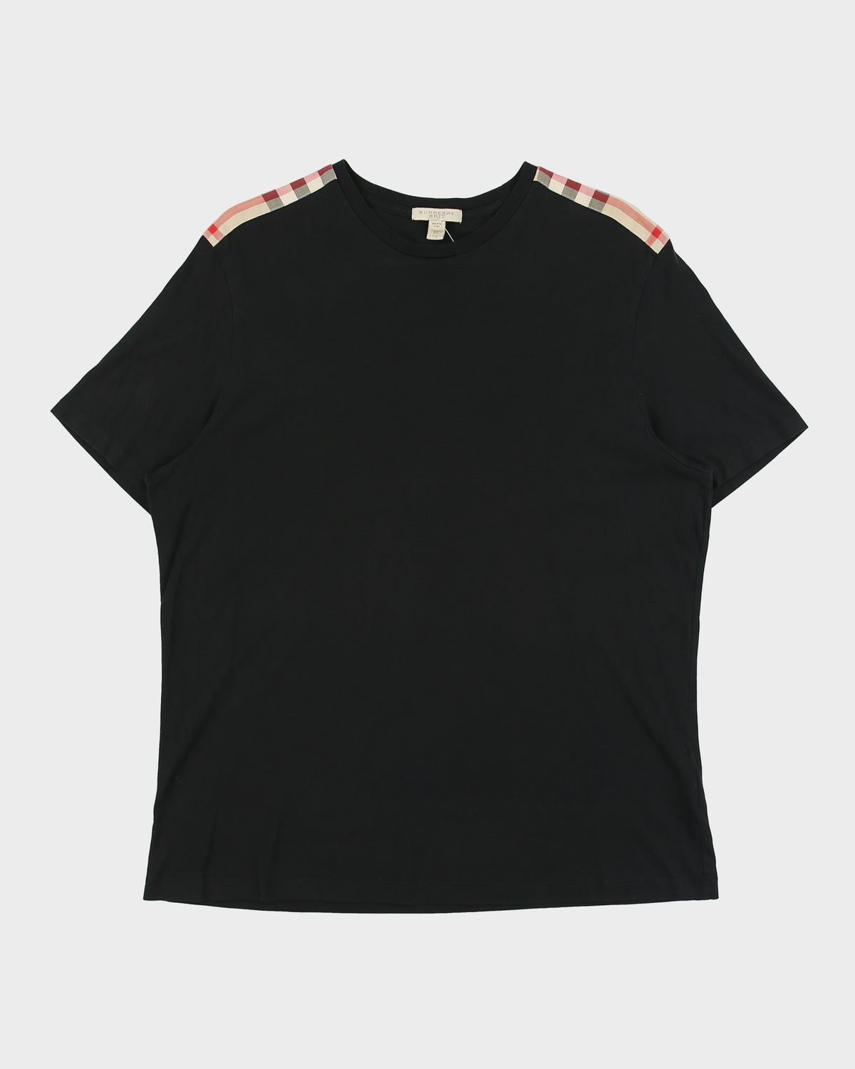 Vintage Burberry Brit Nova Check Pima Cotton Single Stitch Crewneck T-Shirt - XL