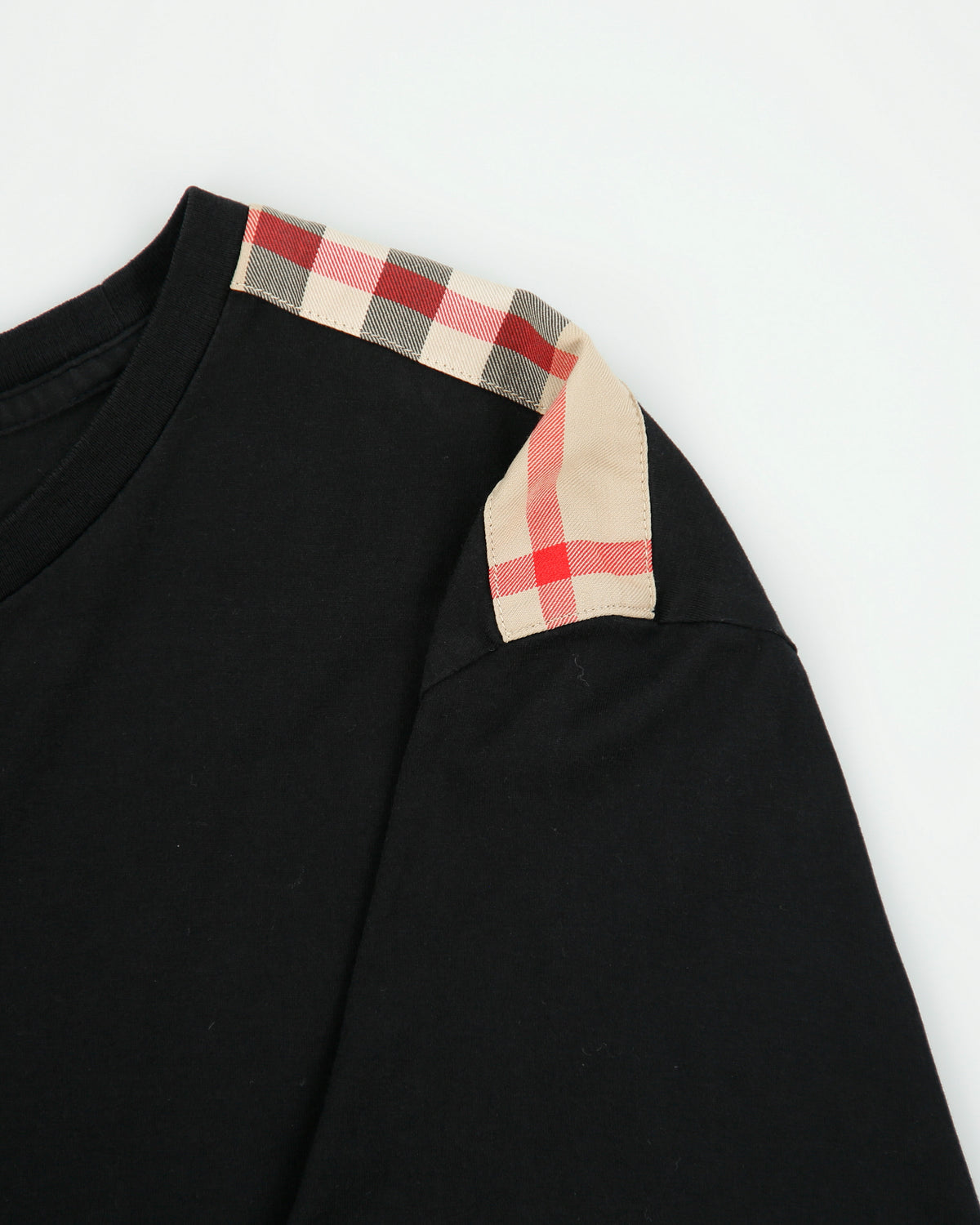 Vintage Burberry Brit Nova Check Pima Cotton Single Stitch Crewneck T-Shirt - XL
