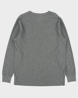 Polo Ralph Lauren Marl Grey Long Sleeve Waffle Henley T-Shirt - XL