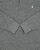 Polo Ralph Lauren Marl Grey Long Sleeve Waffle Henley T-Shirt - XL