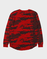 Vintage Y2K 00s Ecko UNLTD Camo Long Sleeve Crewneck Waffle T-Shirt - M